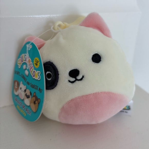 Squishmallows RARE Charlie The Dog 3.5 inch clip Bag Charm - Picture 4 of 14